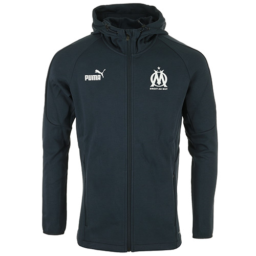 PUMA OM Casual Hooded Jkt - Bleu marine