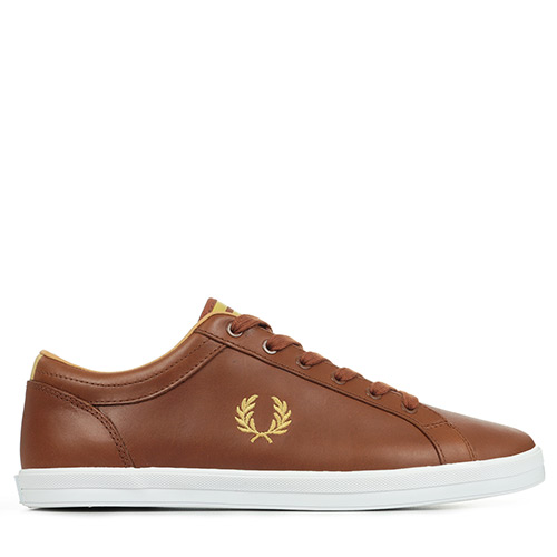 Fred Perry Baseline Leather - Marron