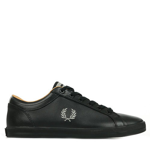 Fred Perry Baseline Leather - Noir