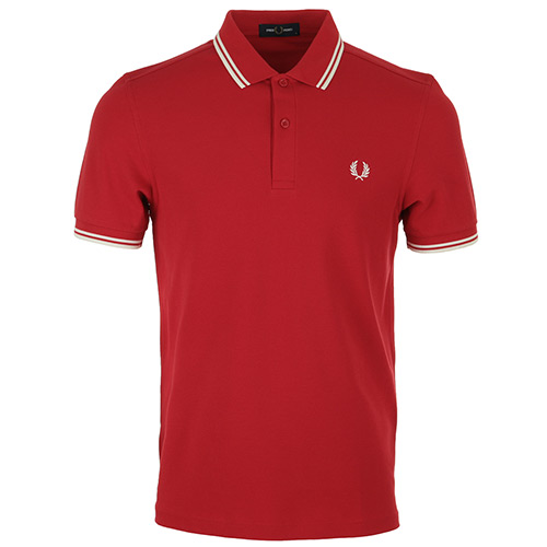 Fred Perry Twin Tipped Fred Perry Shirt - Rouge