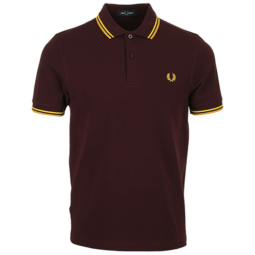 Fred Perry Twin Tipped Shirt - Bordeaux