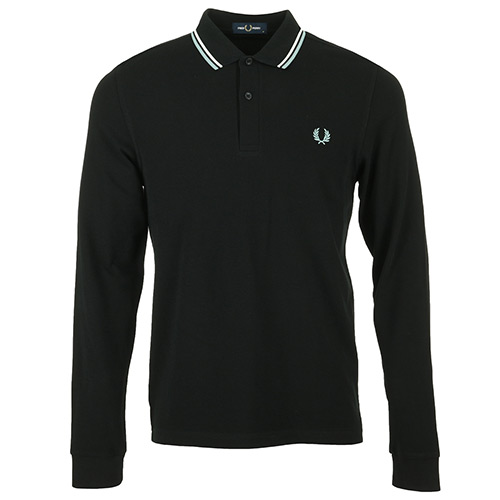 Fred Perry Tipped Fred Perry Shirt Long Sleeves - Noir