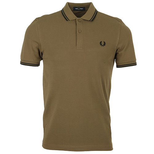 Fred Perry Twin Tipped Shirt - Marron