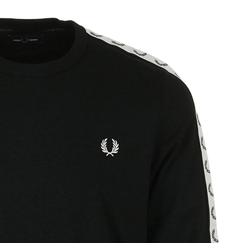 Fred Perry Taped Long Sleeve Tee Shirt