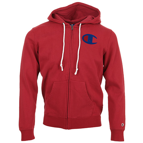 Champion Hooded Full Zip Sweatshirt - Rouge