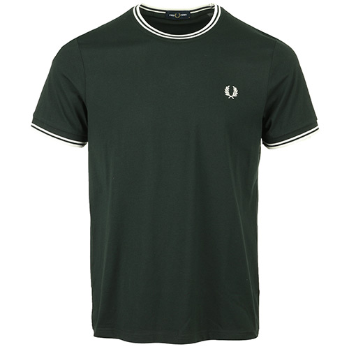 Fred Perry Twin Tipped T-Shirt - Vert olive