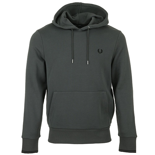 Fred Perry Tipped Hooded Sweatshirt - Gris