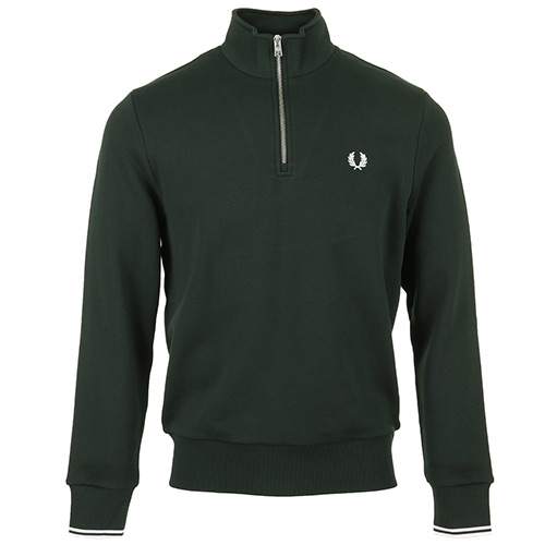 Fred Perry Half Zip sweatshirt - Vert olive