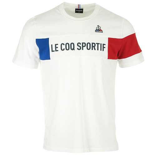 Le Coq Sportif Tricolore Tee - Blanc