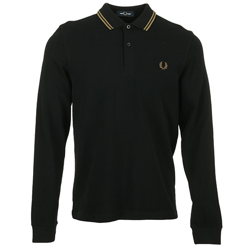 Fred Perry LS Twin Tipped Shirt - Noir