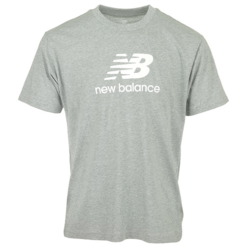 New Balance Essentials Stacked Logo Tee - Gris