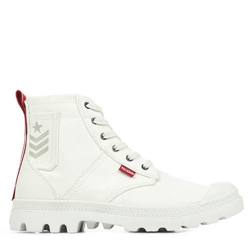 Palladium Pampa Hi Army - Blanc