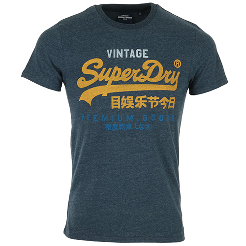 Superdry VL Tri Tee 220 - Bleu marine