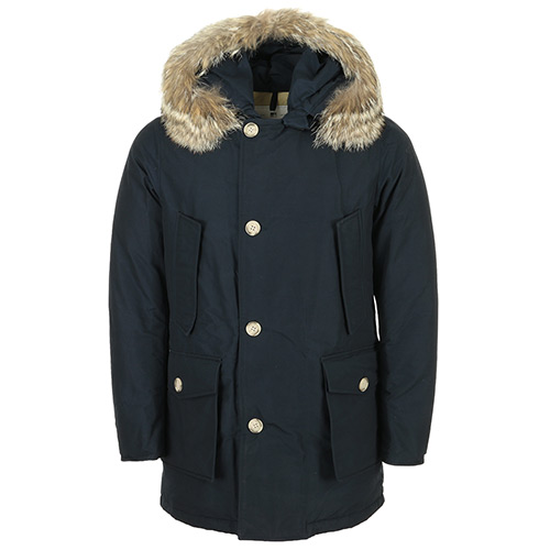 Woolrich Logo Arctic Parka - Bleu marine