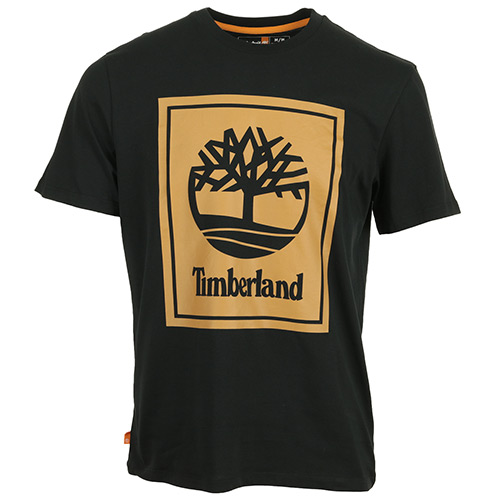 Timberland Stack Logo Tee - Noir