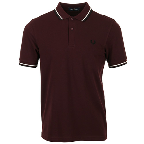 Fred Perry Twin Tipped Shirt - Bordeaux