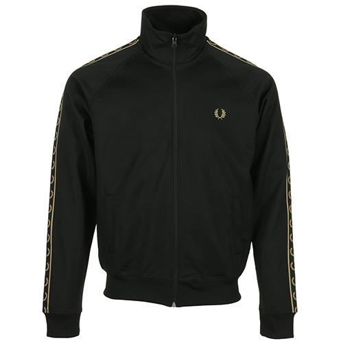 Fred Perry Contrast Tape Track Jacket - Noir