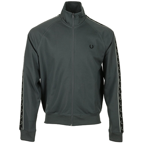 Fred Perry Contrast Tape Track Jacket - Gris