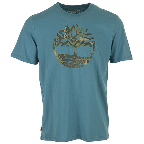 Timberland Tree Logo Camo Tee - Bleu