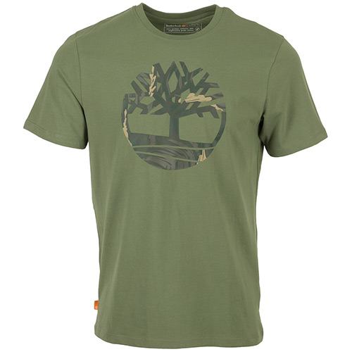 Timberland Tree Logo Camo Tee - Vert olive