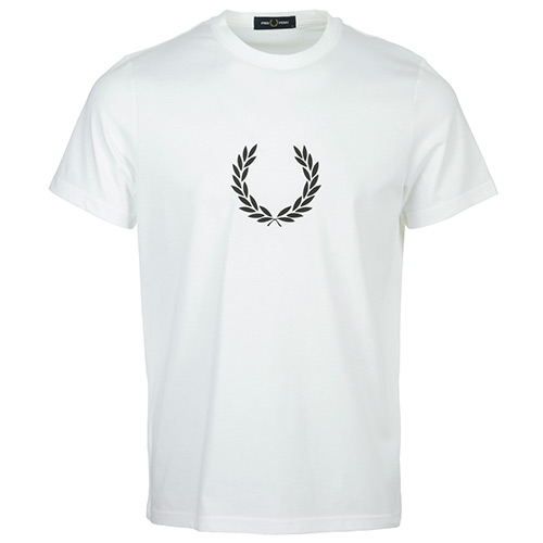 Fred Perry Laurel Wreath Graphic T-Shirt - Blanc