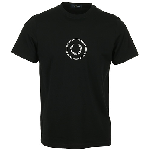 Fred Perry Circle Branding T-Shirt - Noir
