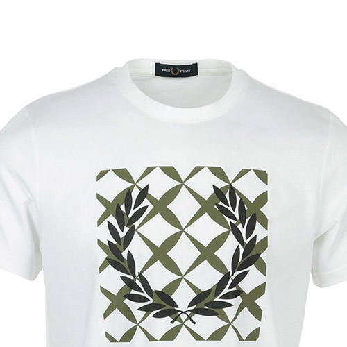 Fred Perry Cross Stitch Printed T-Shirt