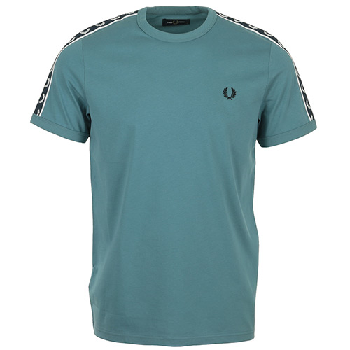 Fred Perry Contrast Tape Ringer T-Shirt - Bleu
