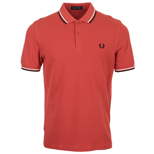 Fred Perry Twin Tipped Shirt - Rouge