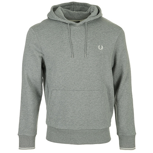 Fred Perry Tipped Hooded Sweatshirt - Gris