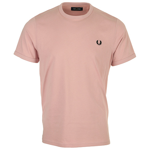 Fred Perry Ringer T-Shirt - Rose