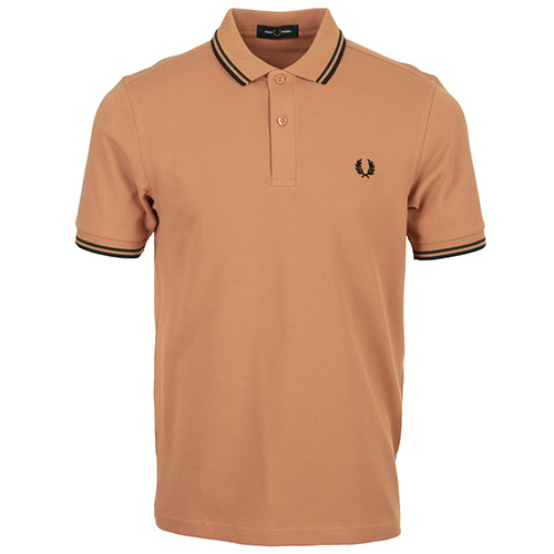 Fred Perry Twin Tipped Shirt - Marron