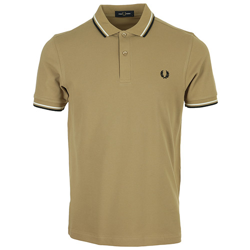 Fred Perry Twin Tipped Shirt - Marron