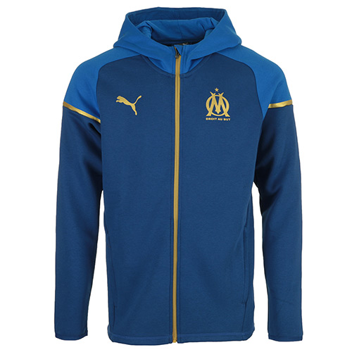 PUMA Om Cas Hood Jkt - Bleu