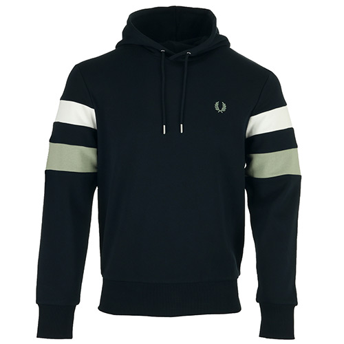Tipped Sleeve Hooded Sweat