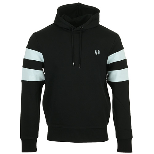 Tipped Sleeve Hooded Sweat