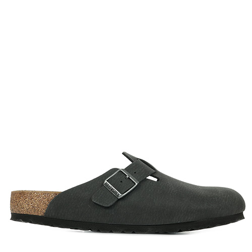 Birkenstock Boston BS Vegan Desert Dust - Noir