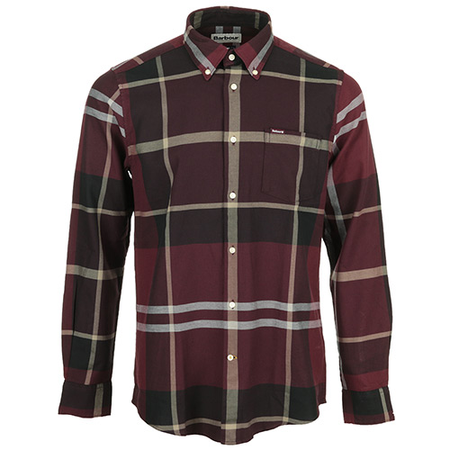 Barbour Dunoon Tailored Shirt - Bordeaux