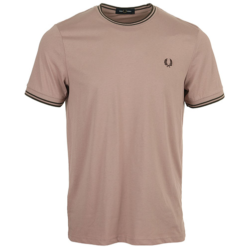 Fred Perry Twin Tipped T Shirt - Rose