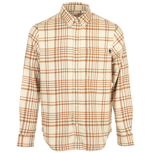 Timberland Ls Heavy Flannel Check - Ecru