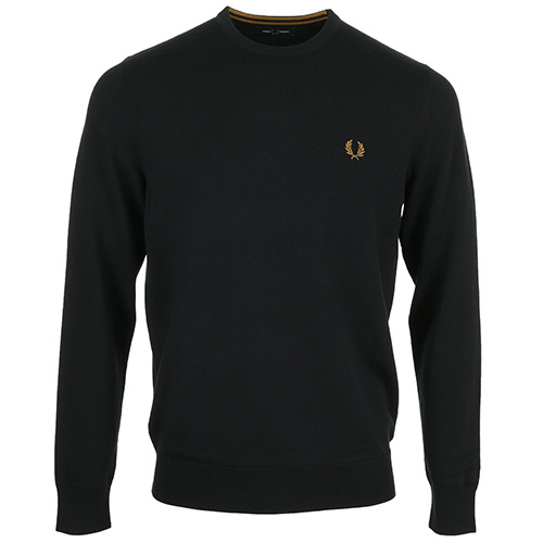 Fred Perry Classic Crew Neck Jumper - Bleu marine