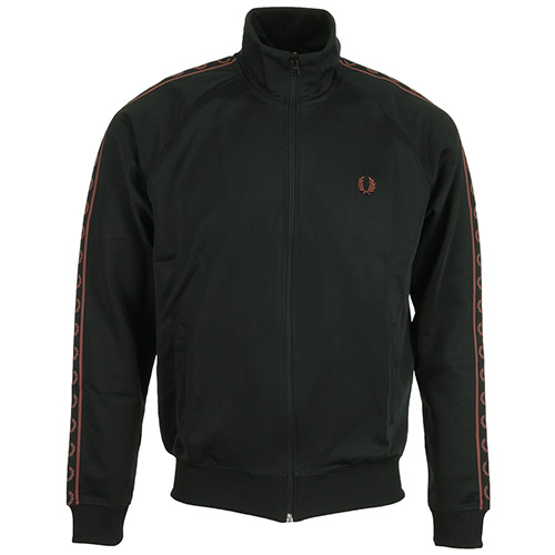 Fred Perry Contrast Tape Track Jacket - Noir