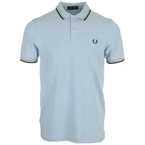 Fred Perry Twin Tipped Shirt - Bleu clair