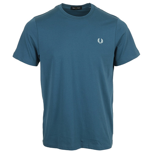 Fred Perry Crew Neck T-Shirt - Bleu