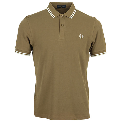 Fred Perry Twin Tipped Shirt - Vert olive