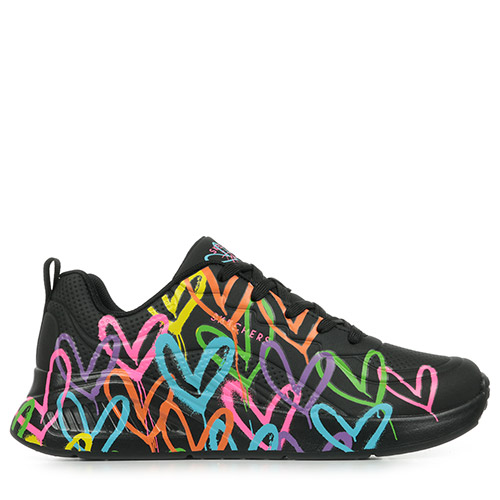 Skechers Uno Lite Heart Of Hearts - Noir