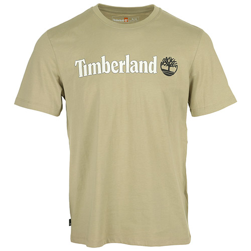 Timberland Linear Logo Short Sleeve - Kaki