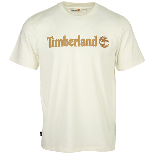 Timberland Linear Logo Short Sleeve - Blanc