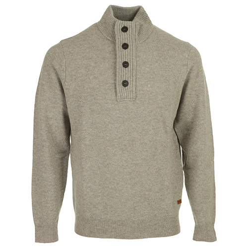 Essential Patch Half Zip Knited Jumper