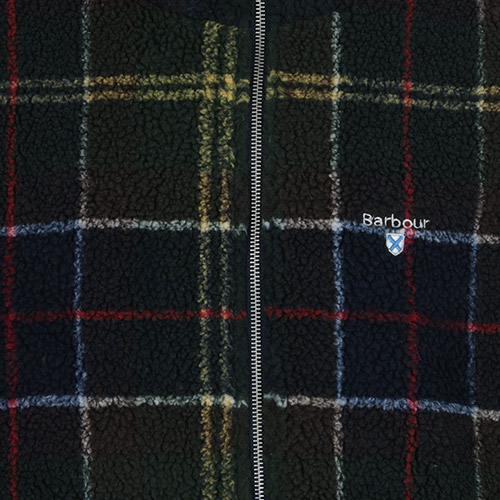 Barbour Tartan Fleece Zip Through